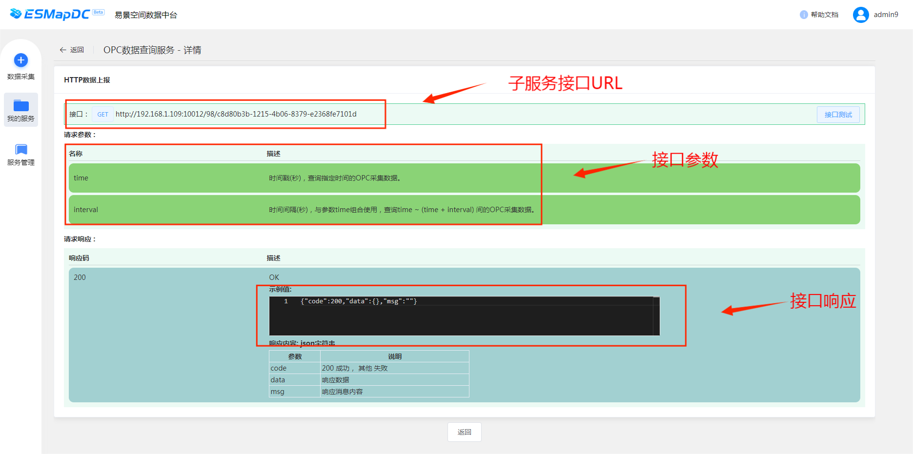 OPC数据中台接口使用文档